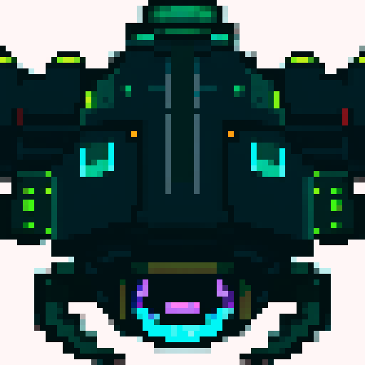 Top down enemy alien spaceships