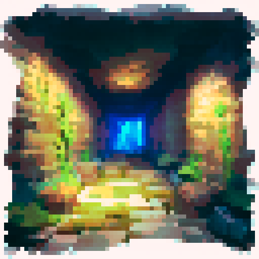 Dark, damp cave with uneven walls, stalactites hanging from the ceiling, ancient inscriptions and drawings on the walls, deep cave extending into the rock, faint light revealing a hidden tunnel, landscape portrait