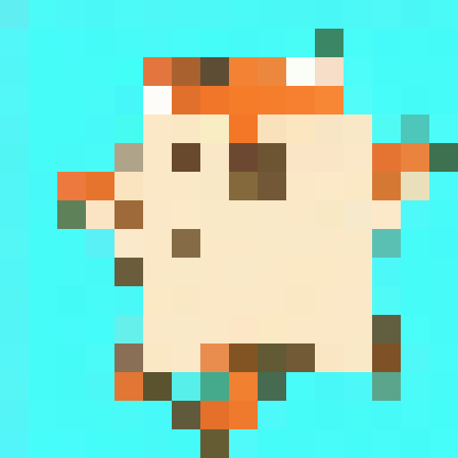 flying squirrel, game icon, pixel art, close up, 16x16, detailed features, expressive eyes, bushy tail, agile movements, vibrant colors