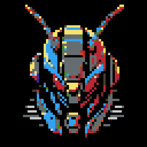 praying mantis helmet, retro 8-bit, intricate detailing, sharp angles, pixel art