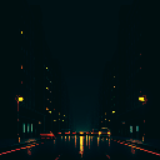 dark city, streets, traffic, apartment at night, midnight, melancholy, depressed, lonely man, sadness, dimly lit, mysterious city