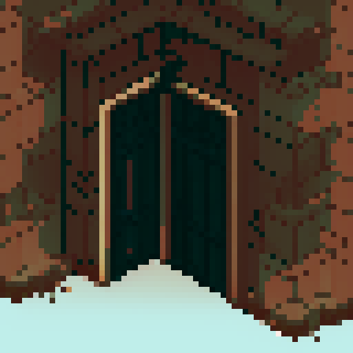 japanese door tile asset for roguelike rpg
