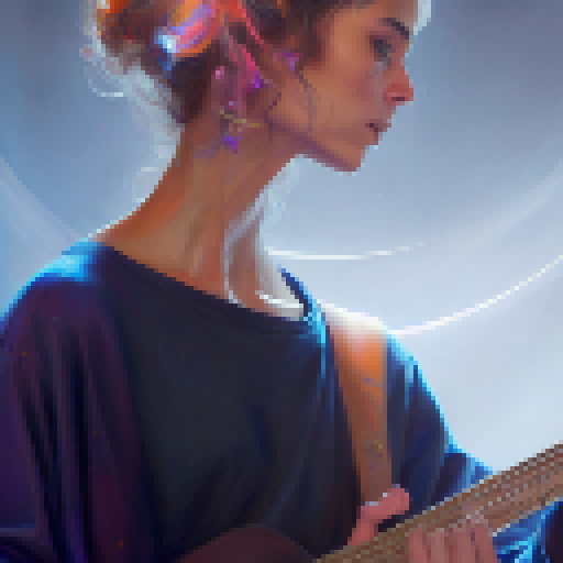 "Hyper realistic art"
    
Paco de lucia: Flamenco guitar, with fingers twirling and tapping in a passionate dance, amidst a burst of vivid colors and dramatic lighting."