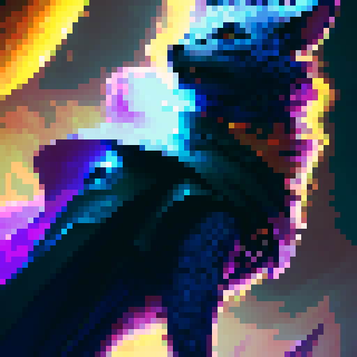 create a lightning element heavenly wizard with a sapphire inspired color palette casting a revival spell. use the colors blue, yellow, black, white and orange. No purple or pink. I need the wizard to look very intimidating.