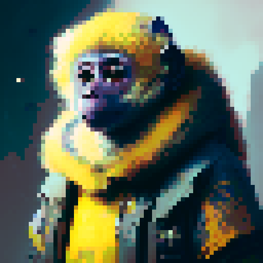 Monkey eating banana