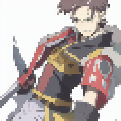 Fire Emblem spearman charges forward with his weapon ablaze in a dynamic anime-style illustration.