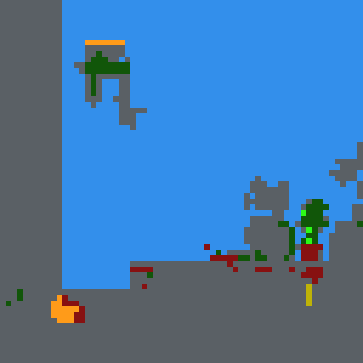 plants, flowers, gaming room, paintings on the wall, grey cat sitting on a cat tree