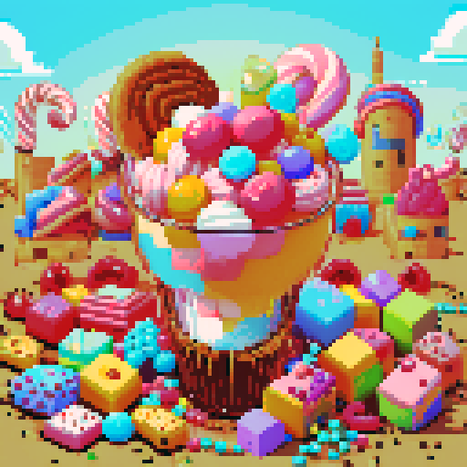 composition with sweets