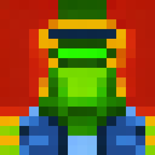 man in hazmat suit, holding gun, pixel art, close up, game icon, 16x16