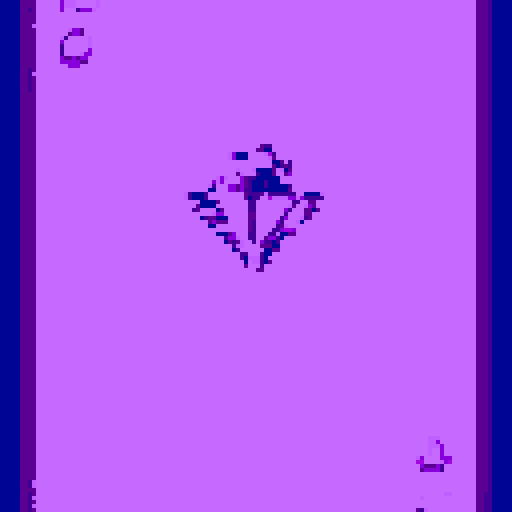 Create a purple amethyst gem in the center of the card