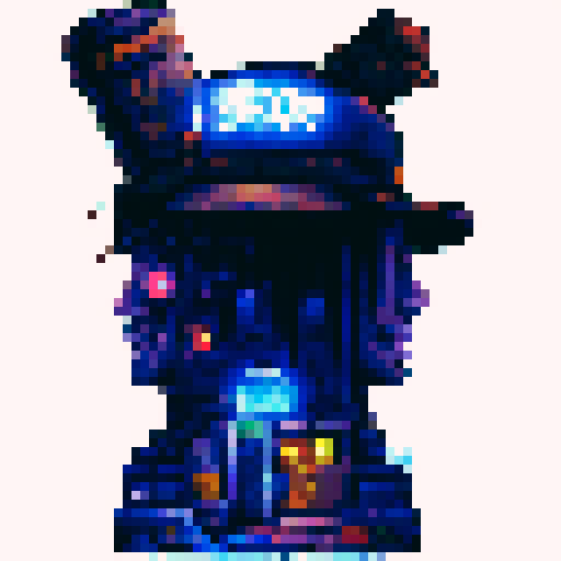 dark alley, smoking gun, fedora hat, graffiti wall, neon lights, abandoned cars