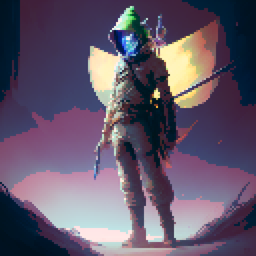 Link in The Legend of Zelda, green hat, sword in one hand, green jungle