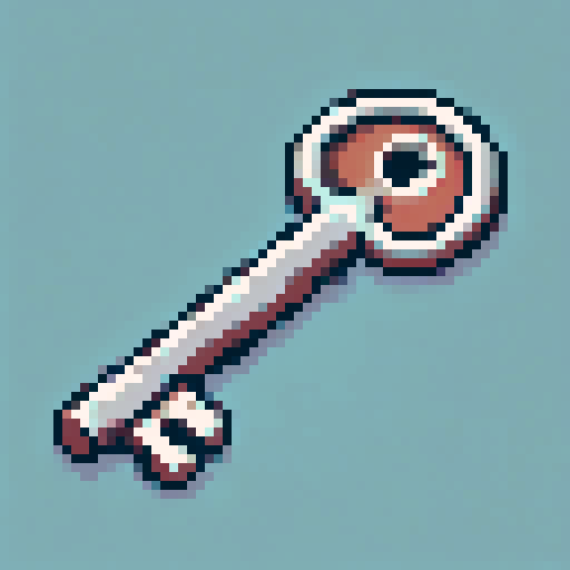 rusty key
