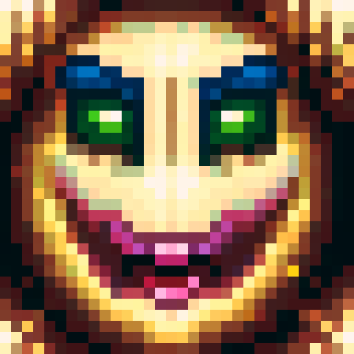 bold, fierce, and cute humanoid creature