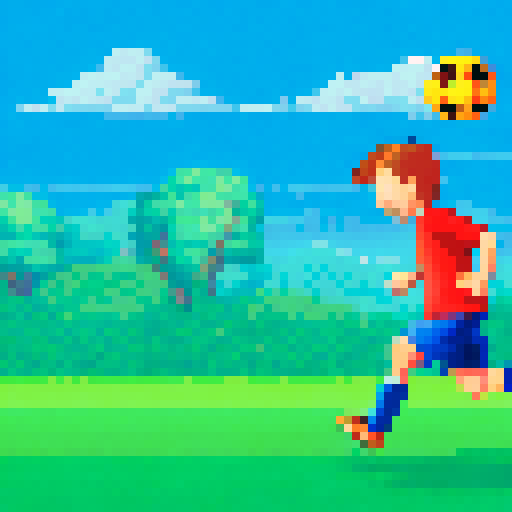 kid playing soccer for the first time