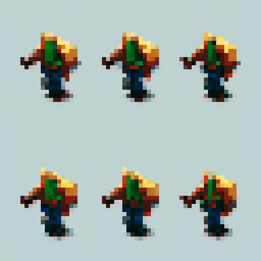 a knight jumping, spritesheet