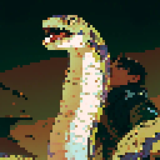 King cobra snake, night time, dark background