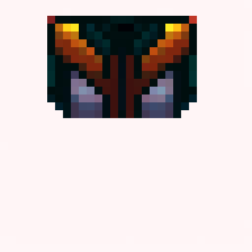 Wings with a purply influence, game icon style, 32x32 pixel art, sRGB, skill art, close up, portrait
