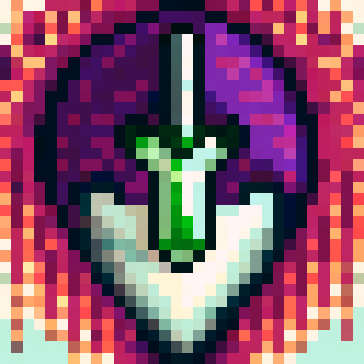 poison dagger, purple poison dripping, 32x32 pixel art, close up, skill icon, game art, sRGB, portrait