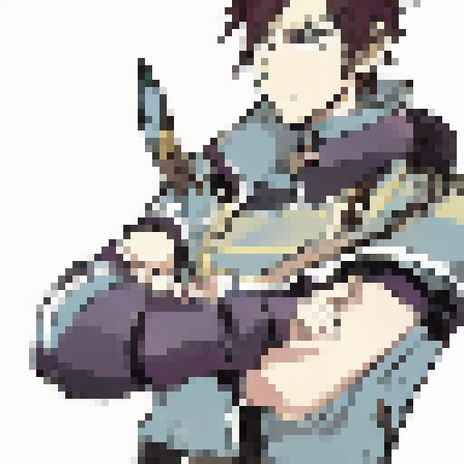 Anime male, spearman, fire emblem