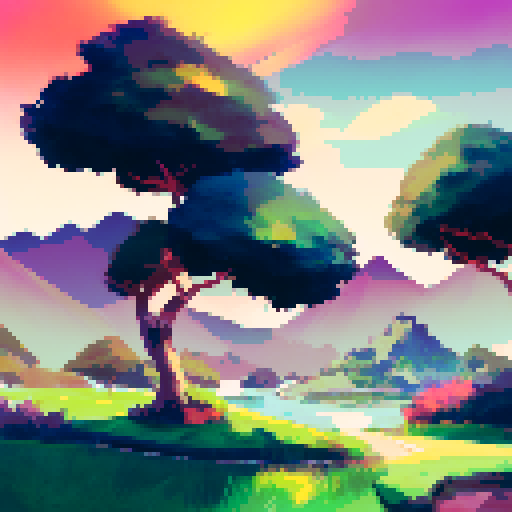 cimple golfcourse green, vibrant blue sky, rolling hills, tall palm trees, golden sunset, serene lake, distant mountains, soft shadows, crisp lines, minimalist design, sweeping curves, balanced composition, natural elements, tranquil atmosphere, timeless beauty, harmonious color palette, dynamic perspectives, immersive experience, captivating textures