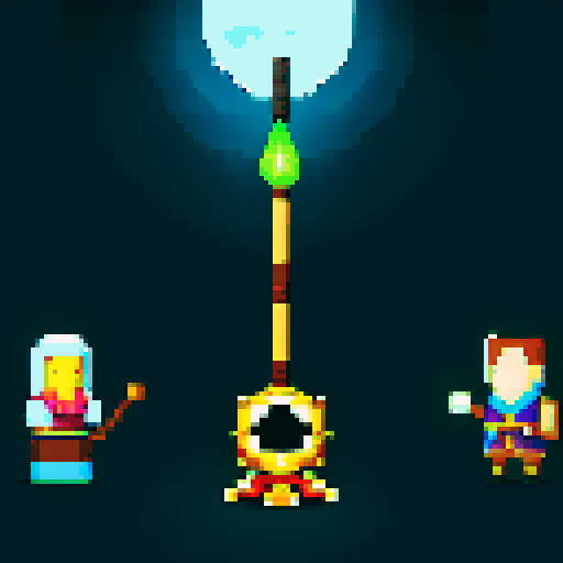 three men, archmage and his apprentices , magic staff, light at the archmage, dark place, king with staff, cant see eyes, eyes darken, only three men