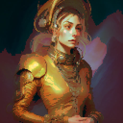 an empress  in the style of alphonse mucha 