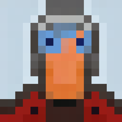 White-haired female hero in Castlevania Symphony of the Night style, with piercing blue eyes, holding a silver sword with glowing runes, standing against a blood-red moon with bats flying around her