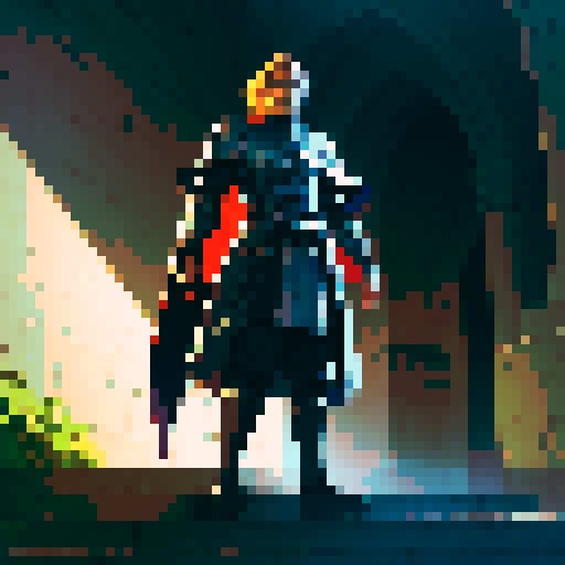 cornered knight, standing his ground