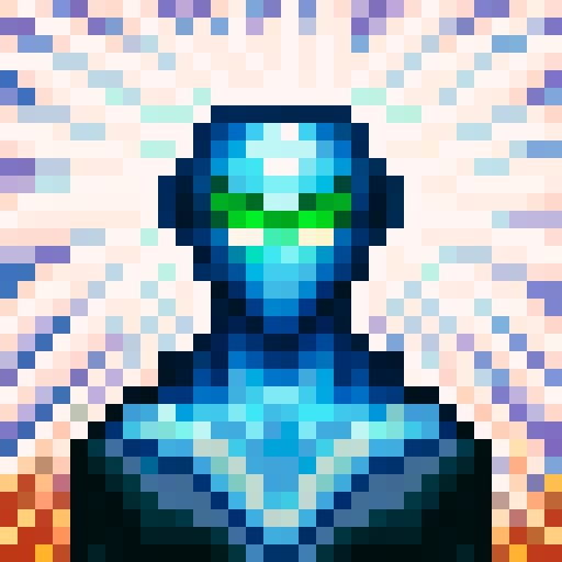 laser beam weapon, game icon, 32x32 pixel art, sRGB, skill art, close up, portrait, vibrant colors, glowing energy, futuristic technology, sleek design, intense focus, dynamic composition, sharp lines, bold shading, high contrast, dramatic lighting