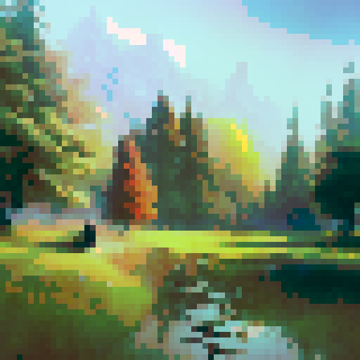 Misty, mysterious forest with towering trees, where the leaves are shades of gold and crimson, and a lone traveler walks with a lantern illuminating the path ahead in a dreamy, watercolor style.