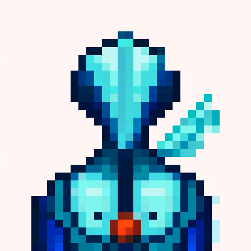 helmet, game icon, 32x32 pixel art, sRGB, skill art, close up, portrait, metallic, futuristic, glowing, intricate, detailed, shadows, glossy, reflective, vibrant, dynamic, symmetrical, high contrast, bold, sharp lines, compact, miniature, precise, textured