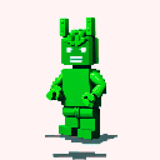 hulk lego pixel
