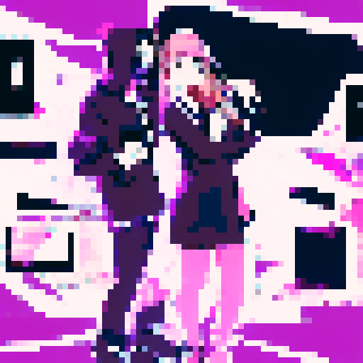 anime style party with dj dance floor