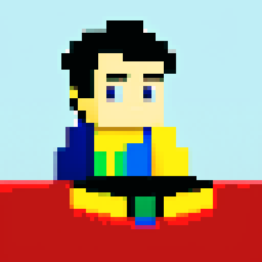 World leader, determined expression, strategizing, discussing plan, conquer the world, German flag backdrop, pixel art, vibrant colors, sRGB