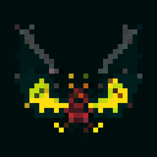 A towering demonic figure with massive horns, sharp claws, and large bat-like wings. Its dark red skin is covered in glowing runes and it has piercing yellow eyes. It exudes a powerful and sinister aura. No background.