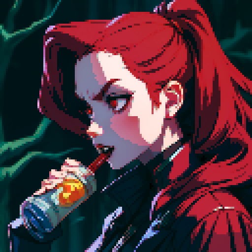 vampire drinking blood from a person, vampire biting someone's neck