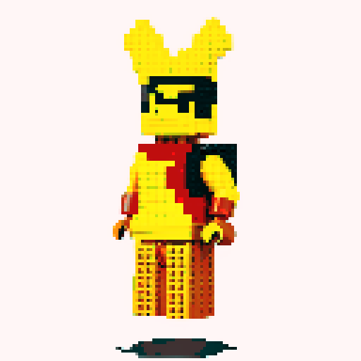 capcom character ryu pixel lego