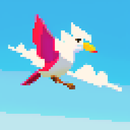 bird flying through air