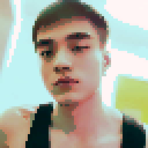 Futuristic, cybernetic samurai wielding neon katana in a bustling, neon-lit cityscape in a sleek, anime style.