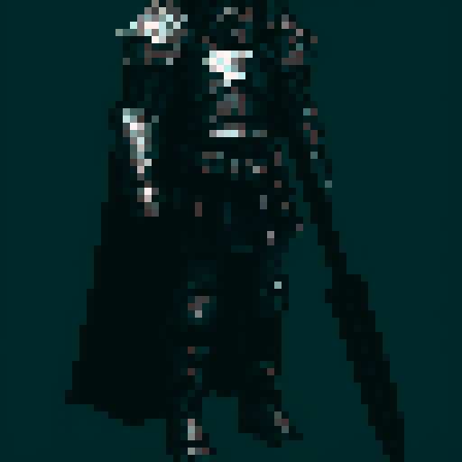 Fantasy knight, armored in plate armor, influenced by dark souls. in the style of a hack-and-slash platformer game.