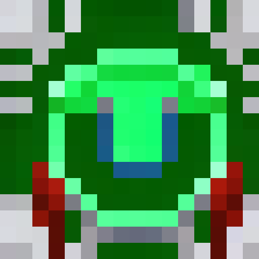 "Create a vibrant, retro-style game icon that showcases a close-up, 16x16 pixel art portrait of a digital lab logo, complete with glowing neon accents and futuristic computer graphics."