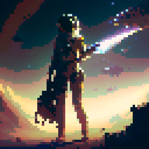 Space girl farmer with a solid background