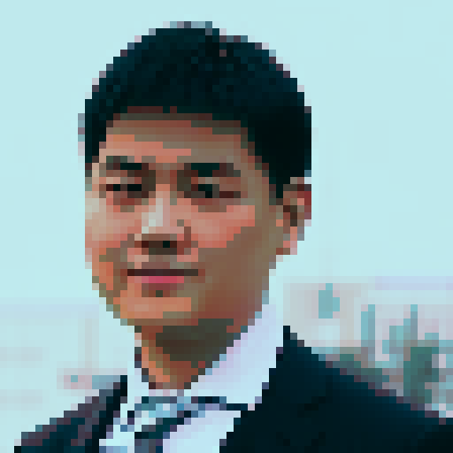 Chinese man in neon green shirt