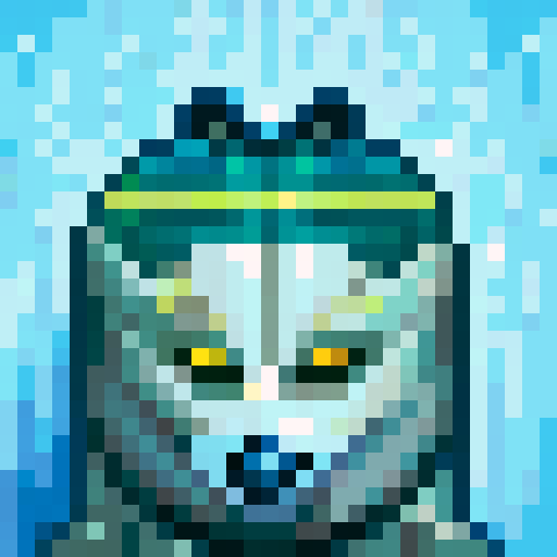 Wolf avatar, portrait, glowing eyes