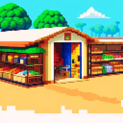 African wholesale building with a light theme and stocked shelves