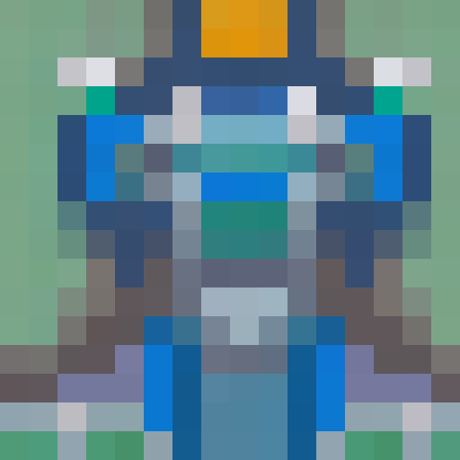 female warrior, vibrant green hair with braids, large sword, fantasy RPG, character sprite