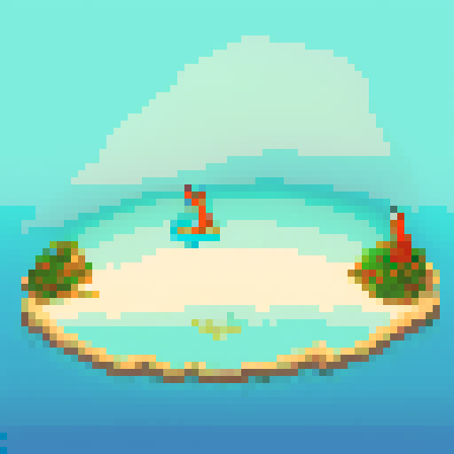 Foxes swimming in the ocean and a person watching the scene confused.