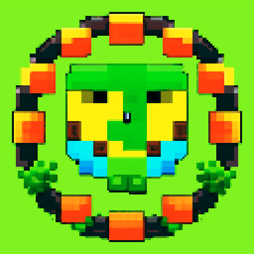 Logo for farming game called Pixels Guru