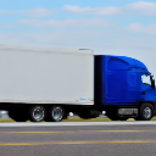 truck carrying earth globe
